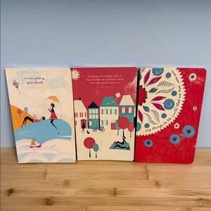 Compendium Write Now Set of 3 128 page lined Notebooks NEW Journals